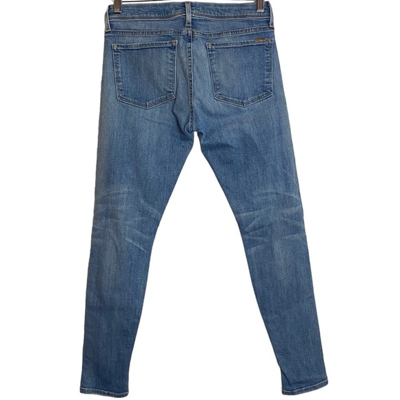 Fidelity Denim Mila Crop Distressed Stretch Skinny Leg Cropped Mid Rise Jeans 28 - Picture 2 of 16